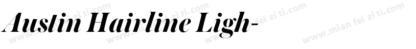 Austin Hairline Ligh字体转换